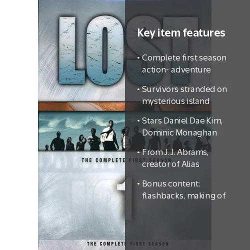 Disney, Lost: The Complete First Season, DVD with Bonus Features