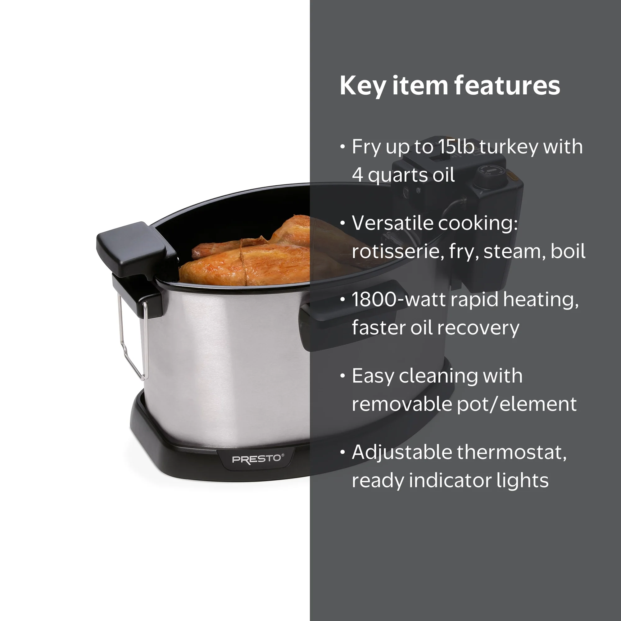 Presto ProFry™ Electric Rotisserie Turkey Fryer - Walmart.com