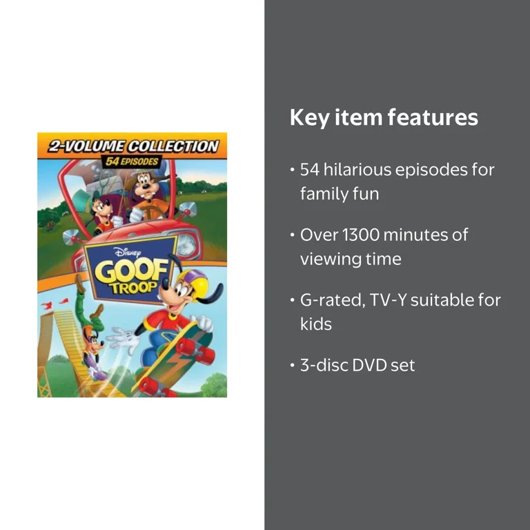Goof Troop, Vol. 1 And 2 (DVD), Disney, Kids & Family - Walmart.com