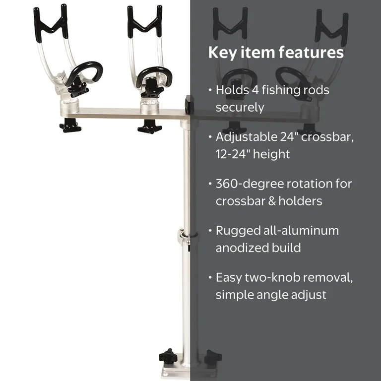 Millennium Outdoors Spyder LOK Rod Holder, Silver, 12
