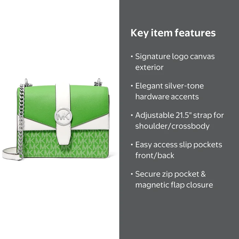 Michael Kors Greenwich Small Color-block Signature Logo Crossbody