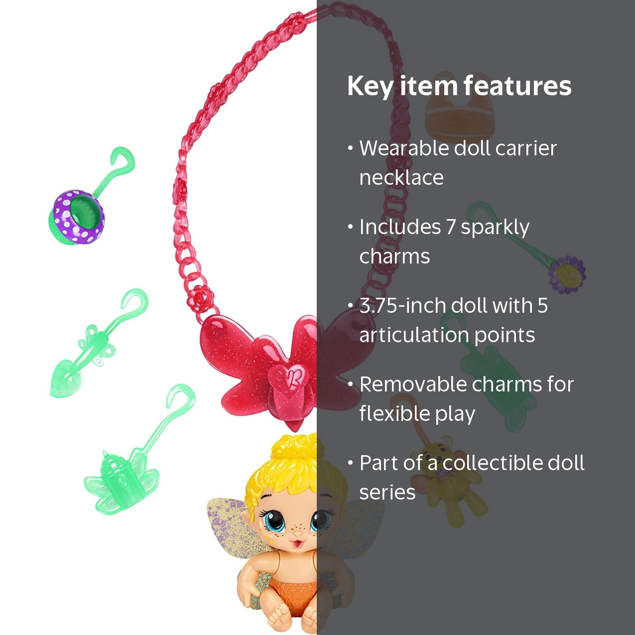 Baby Alive Glo Pixies Minis Carry 'n Care Necklace Sweetie