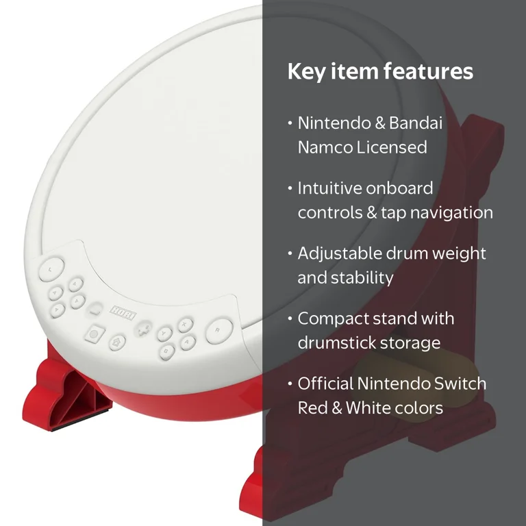 Free Shipping! HORI Taiko no Tatsujin Drum Controller for Nintendo