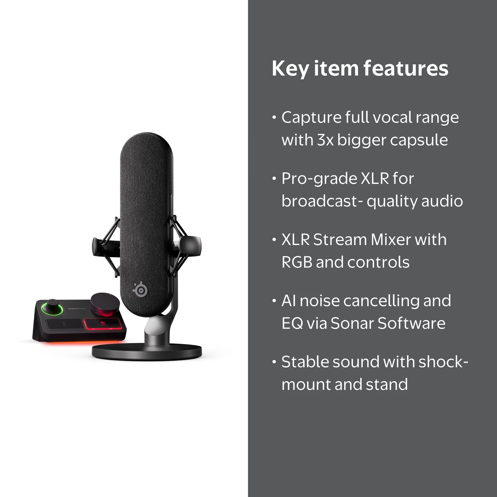 SteelSeries Alias Pro XLR Microphone - Walmart.com