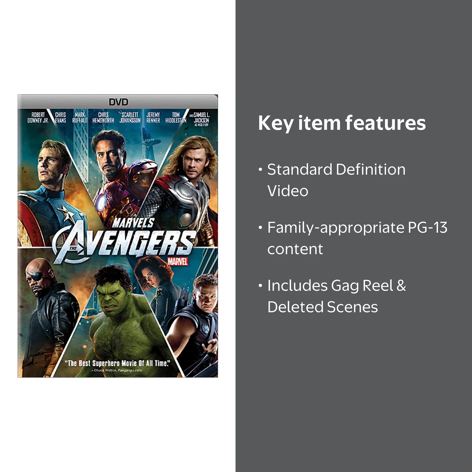 Marvel's The Avengers (2012) DVD - Action & Adventure Movie by