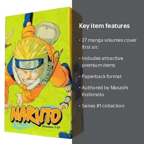 Masashi Kishimoto, Naruto Box Set, Volumes 1-27, Series - Walmart.com