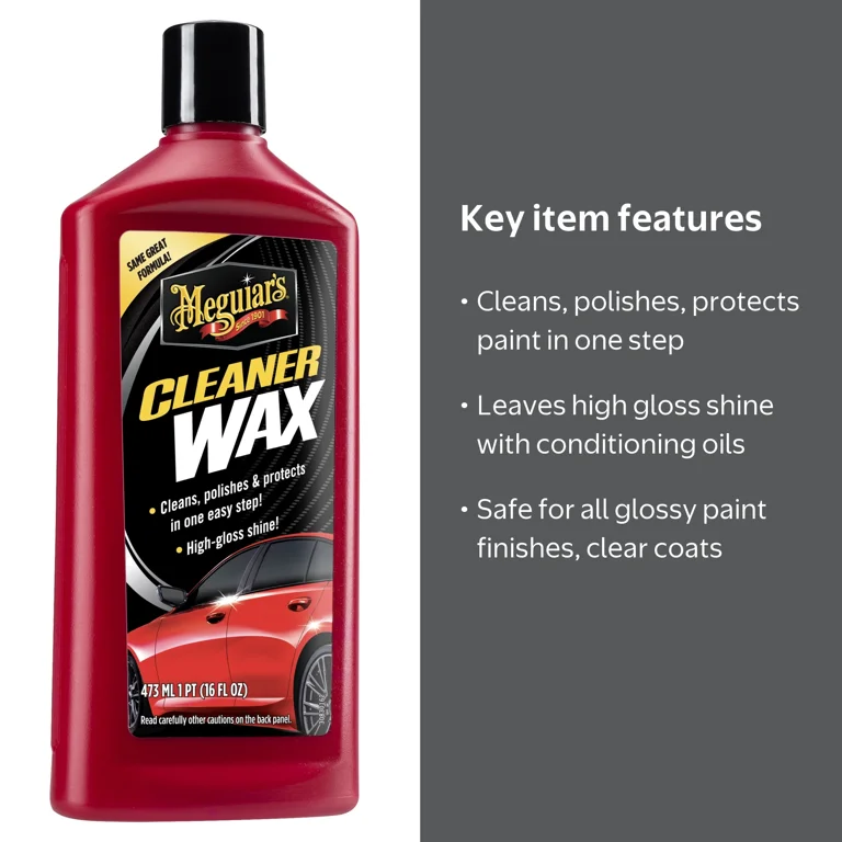 Meguiar's, Cleaner Wax, Liquid Wax Cleans and Shines in 16 oz
