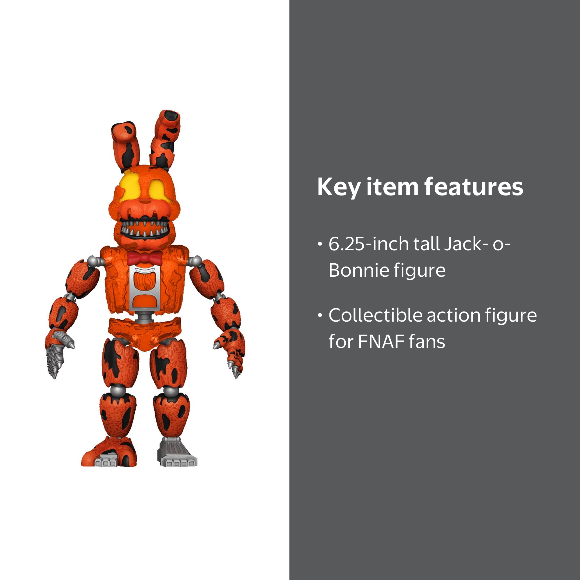 FNAF Jack-O-Bonnie フィギュア Five Nights at Freddy's, Action Figure, Jack-O-Bonnie, 6.25 inches