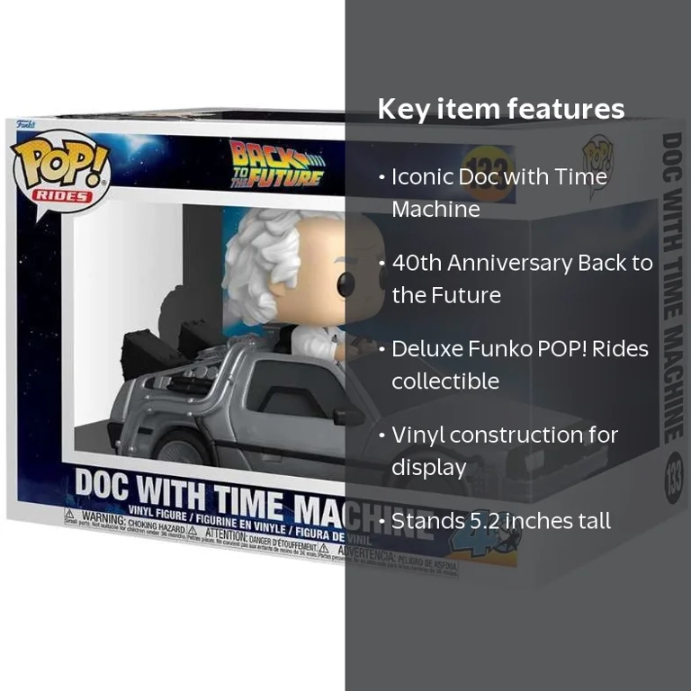 Funko, Vinyl Figure, Back to the Future Doc with Time Machine