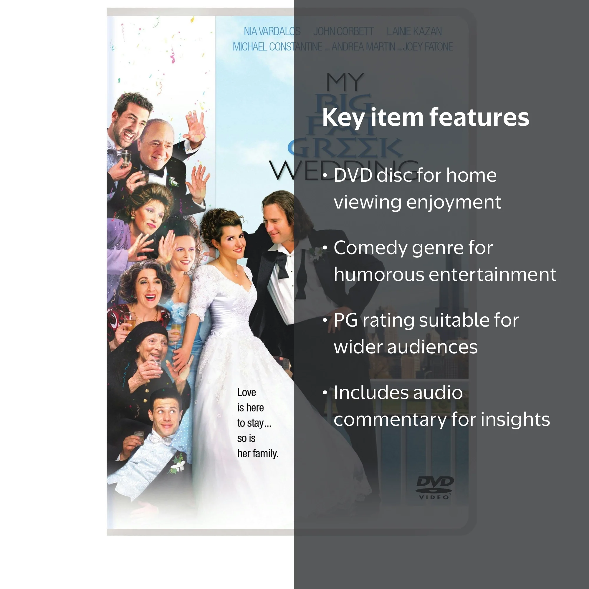 HBO Home Video: My Big Fat Greek Wedding - Comedy DVD - Walmart.com