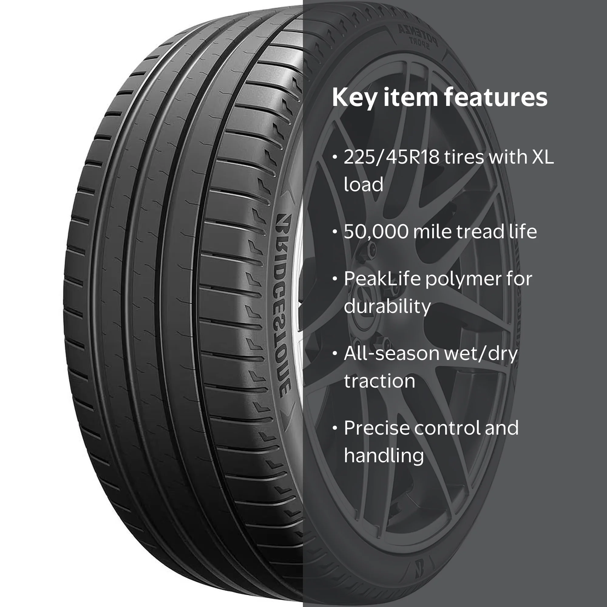 Bridgestone Potenza Sport A/S UHP All Season 225/45R18 95W XL