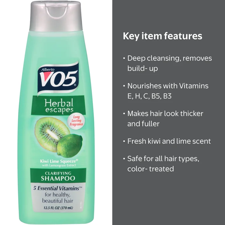 Alberto VO5, Clarifying Shampoo, 12.5 Oz, Kiwi Lime Squeeze