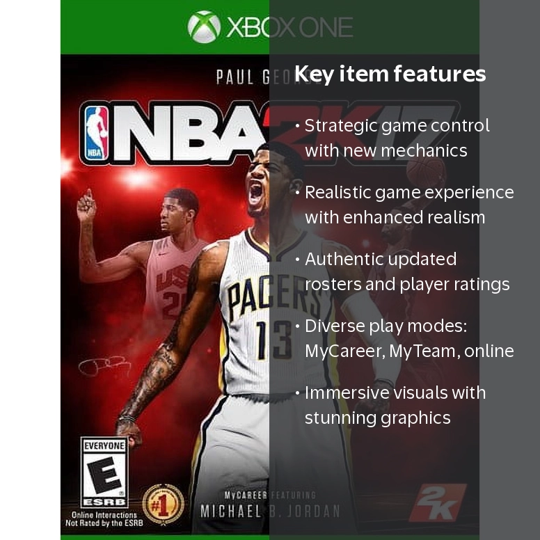 Paul George 2K NBA 2K17 - Xbox One - Walmart.com