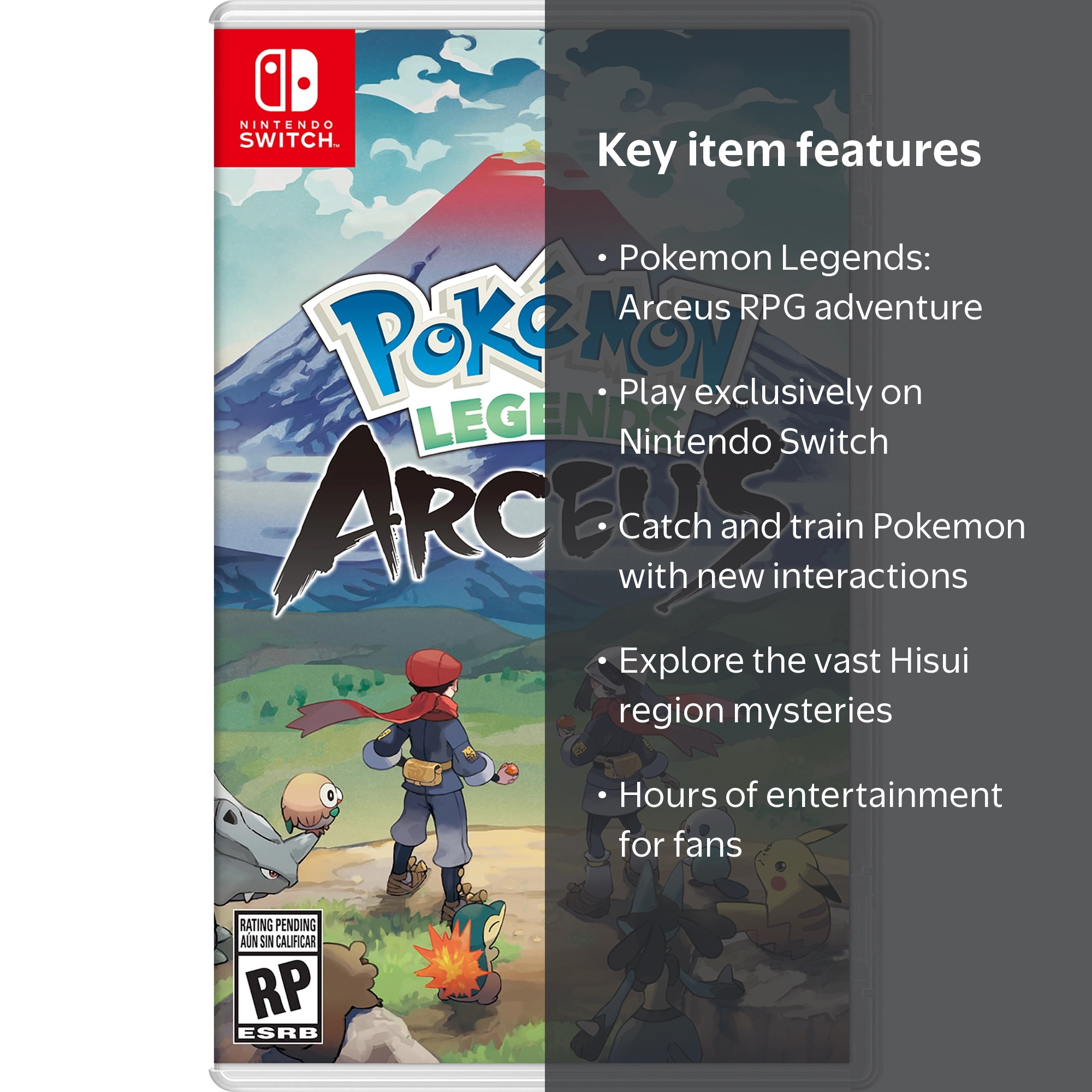 Pokemon Legends: Arceus Nintendo Switch Role-Playing Game Cards