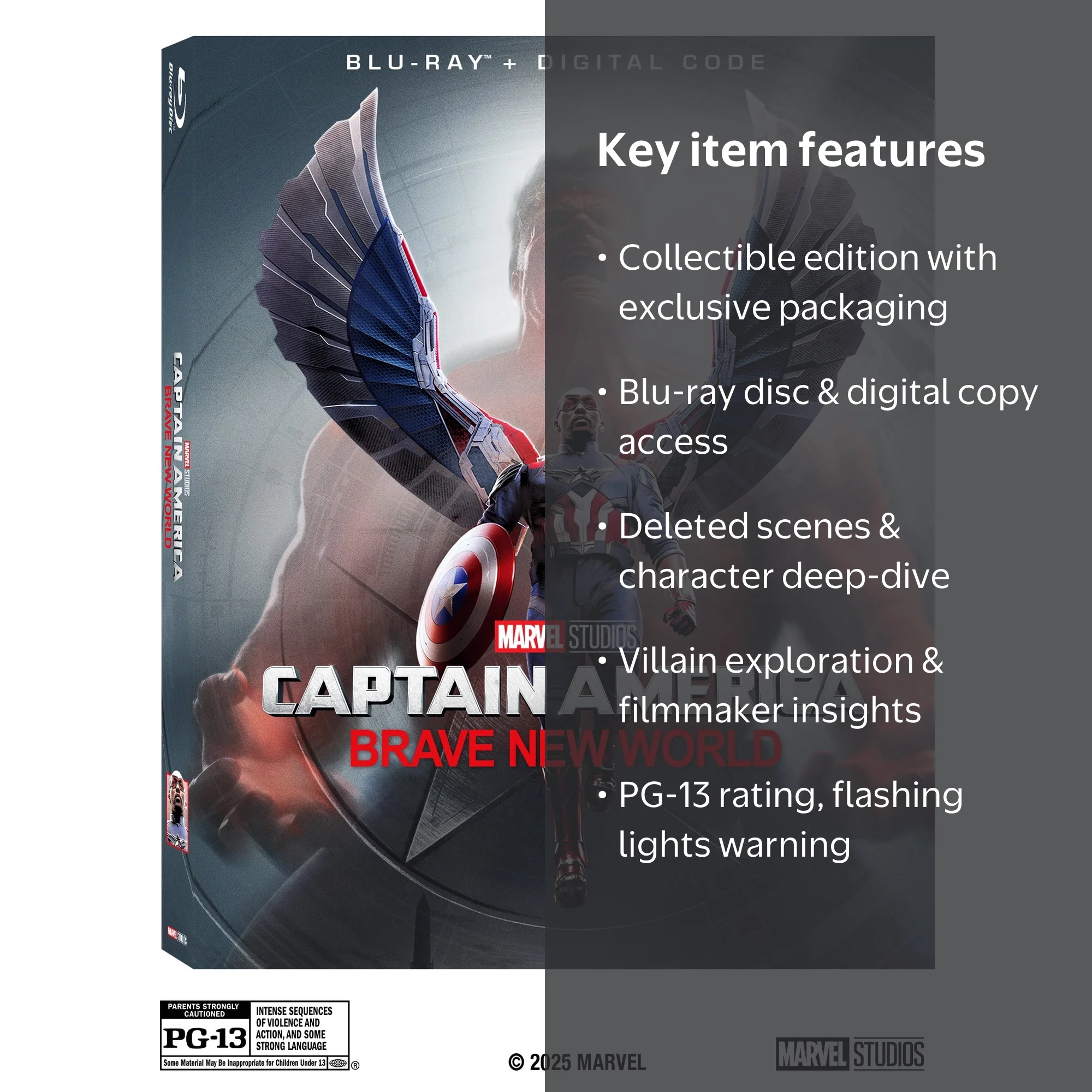 Captain America: Brave New World (Walmart Exclusive O-Sleeve) (Blu