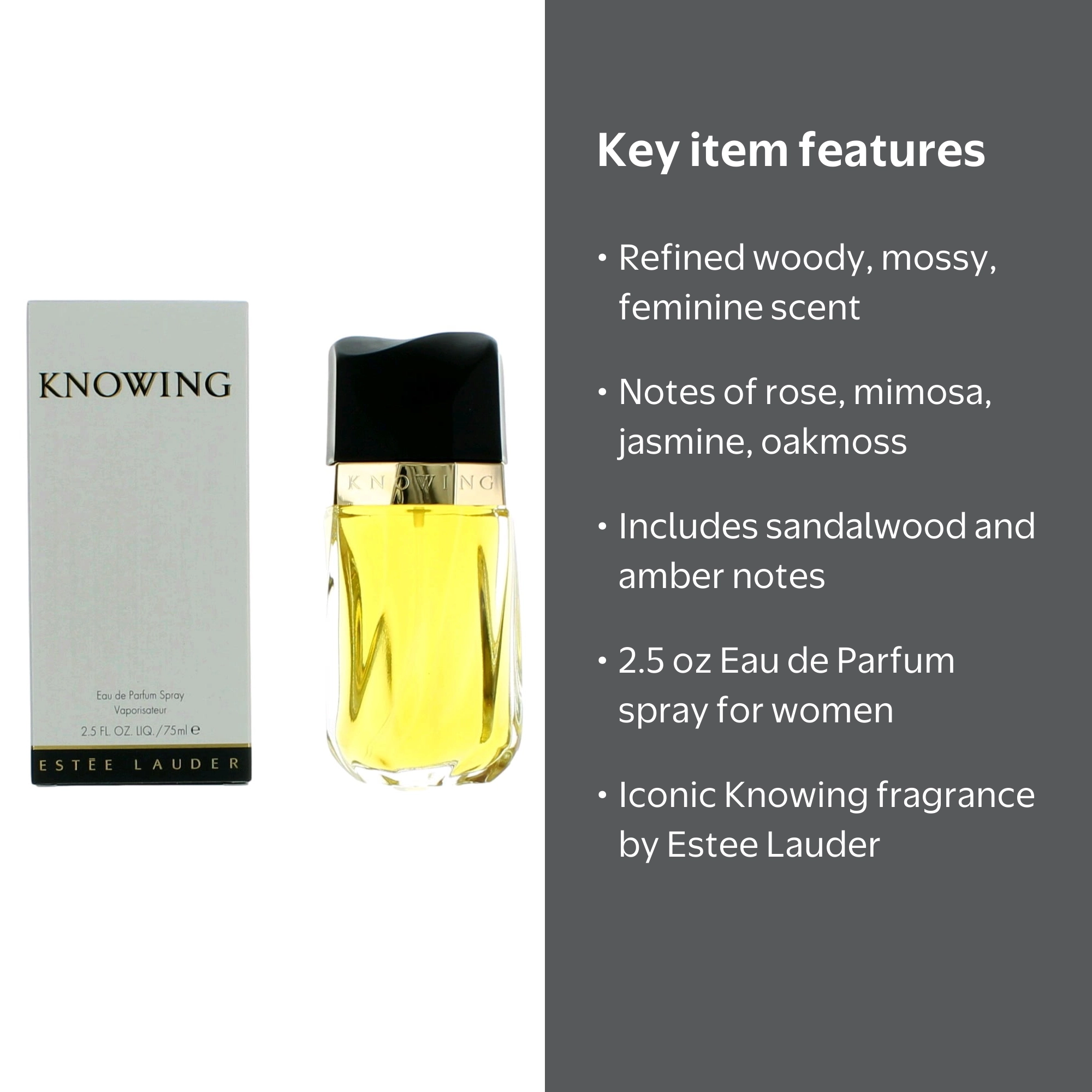 Estee Lauder KNOWING Perfume - Eau De Parfum Spray 2.5 oz for
