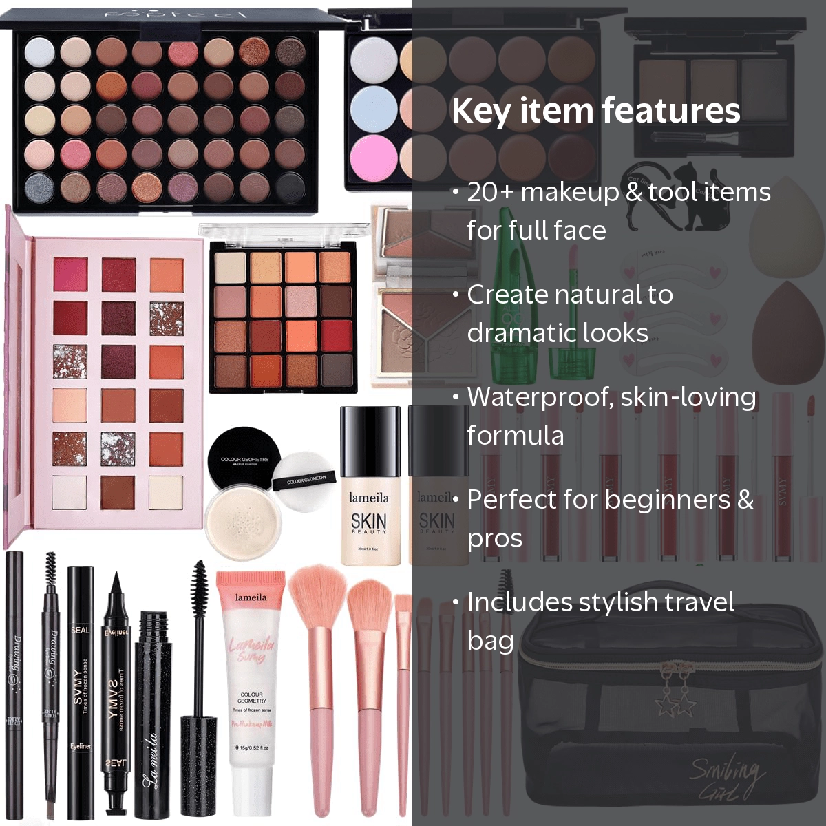 All-in-One Makeup Kit for Women – Complete Makeup Set with