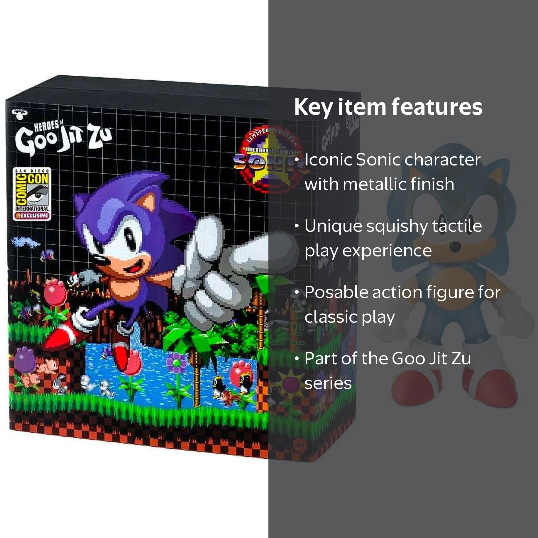Heroes of Goo Jit Zu Sonic the Hedgehog Metallic Squish Action