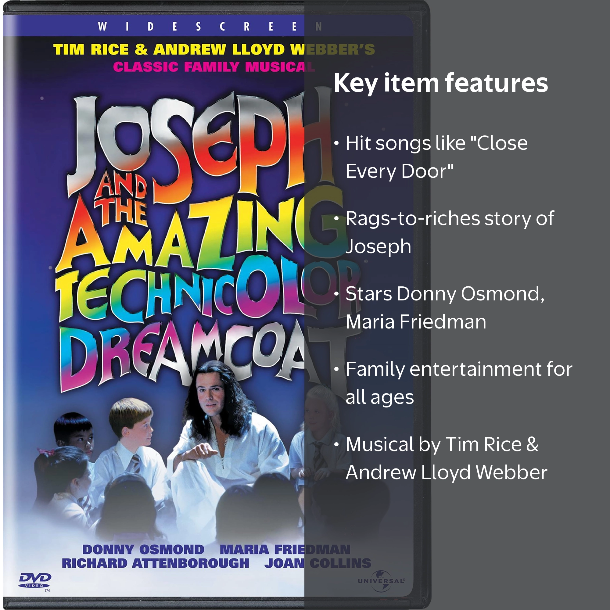 SDS, DVD, Joseph and the Amazing Technicolor Dreamcoat, 1999