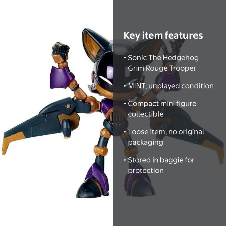 Sonic The Hedgehog The Grim Rouge Trooper Mini Figure (No