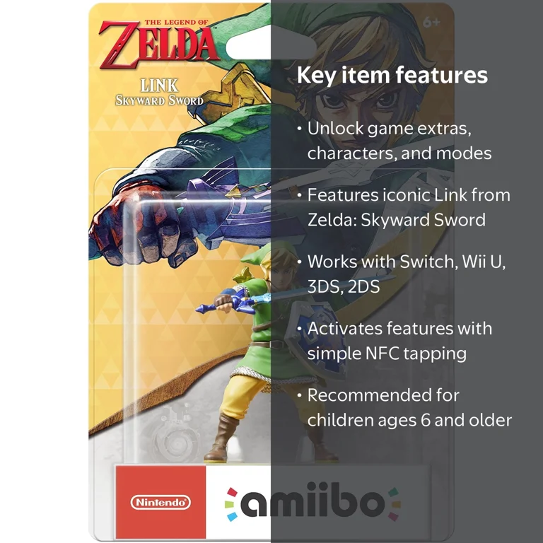 Nintendo amiibo - Link: Skyward Sword, Compatible with Switch, 1