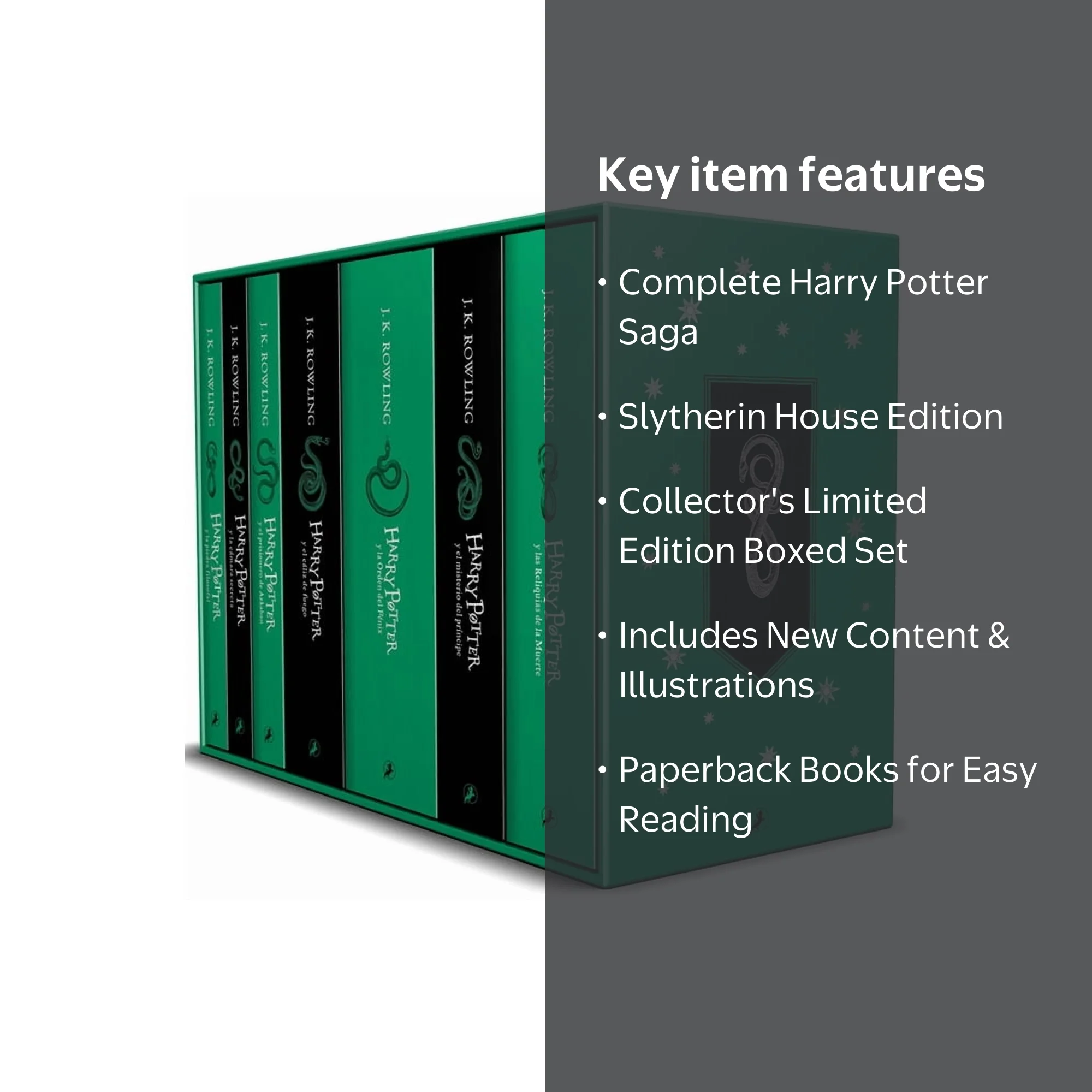 J K Rowling, Harry Potter Estuche Slytherin Limited Edition