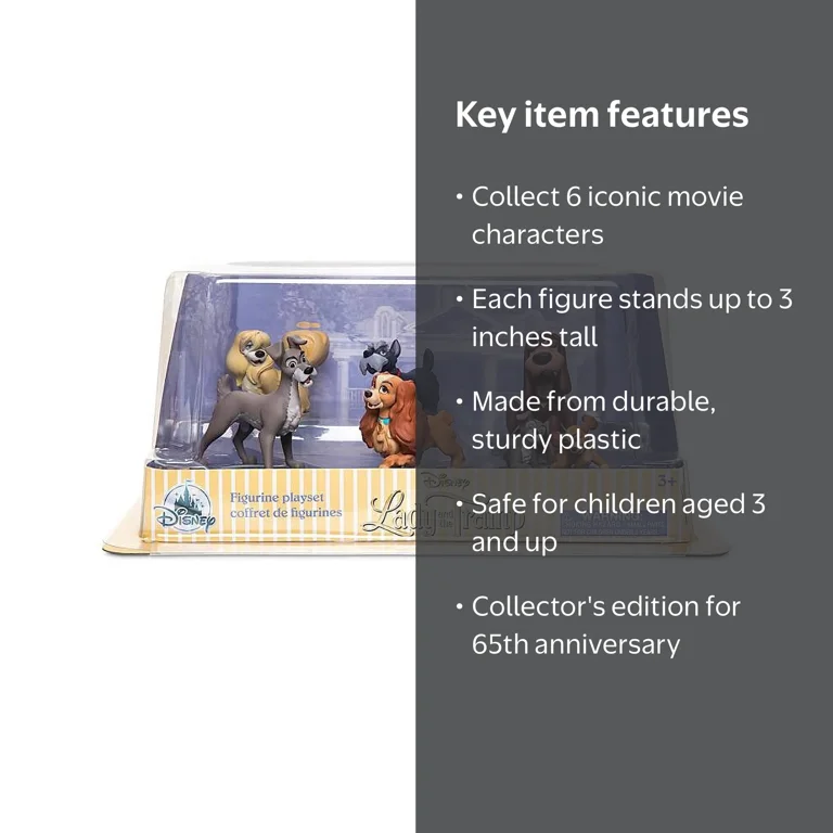 Disney Lady and the Tramp Figurine Play Set New with Box - Walmart.com