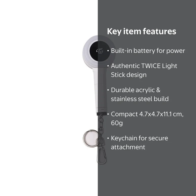 TWICE Lightstick Keychain, TWICE Merch Merchandise Keyring Bag