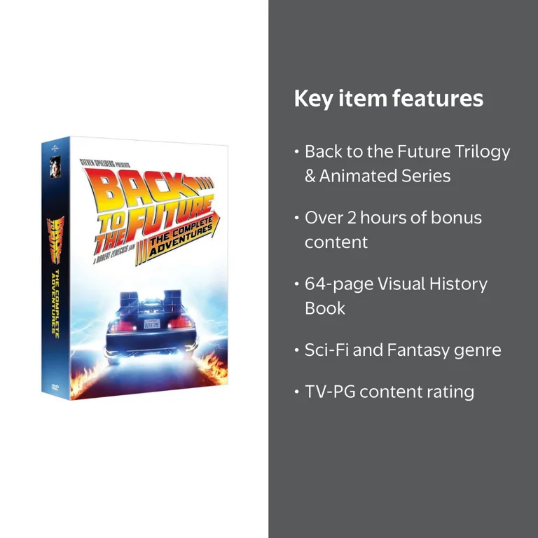 Back to the Future: The Complete Adventures DVD, Universal Studios