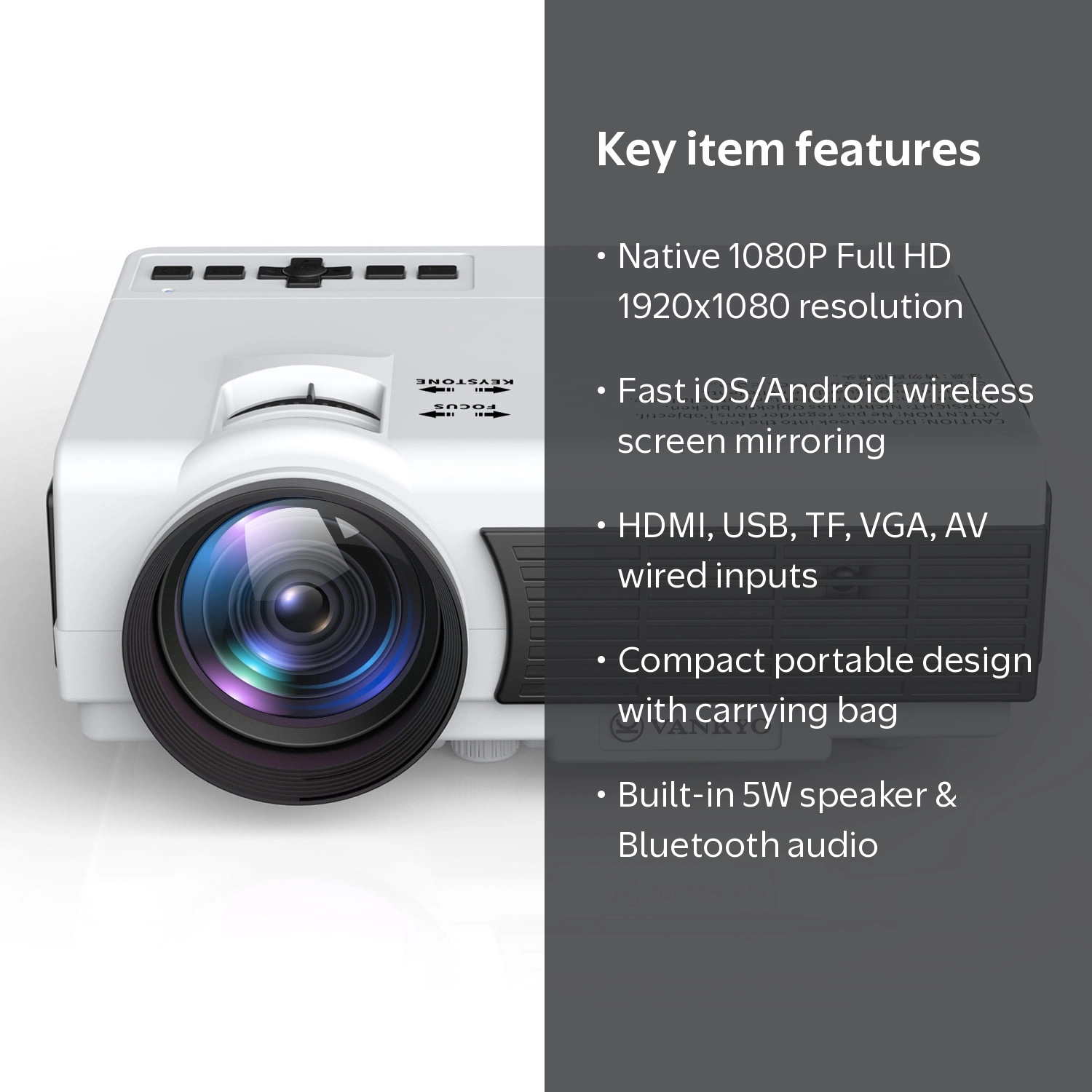 VANKYO Leisure 3 Pro Native 1080P Projector, Full HD 5G Wifi