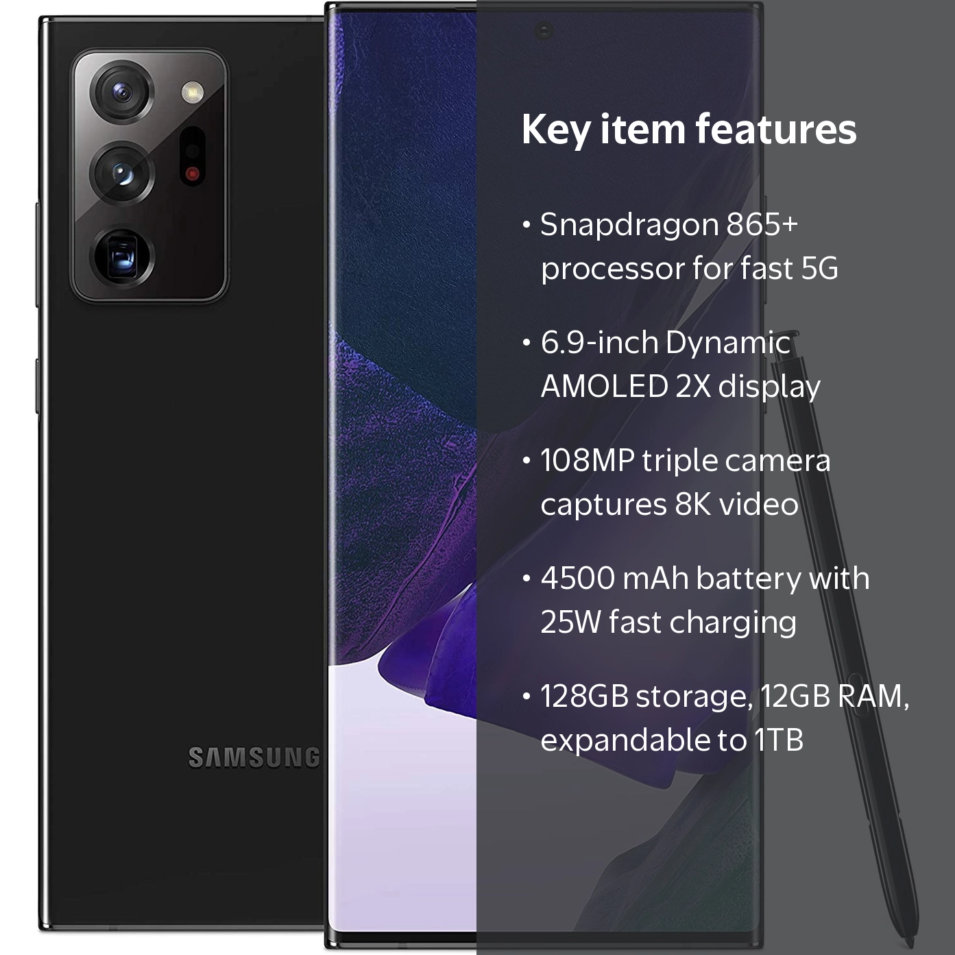 Samsung Galaxy Note20 Ultra 5G 128GB Unlocked Android Phone