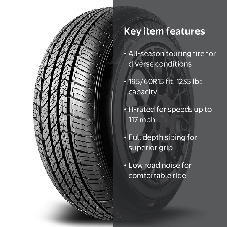 Mastertrack, Passenger Tire, 195/60R15 88H All Season High
