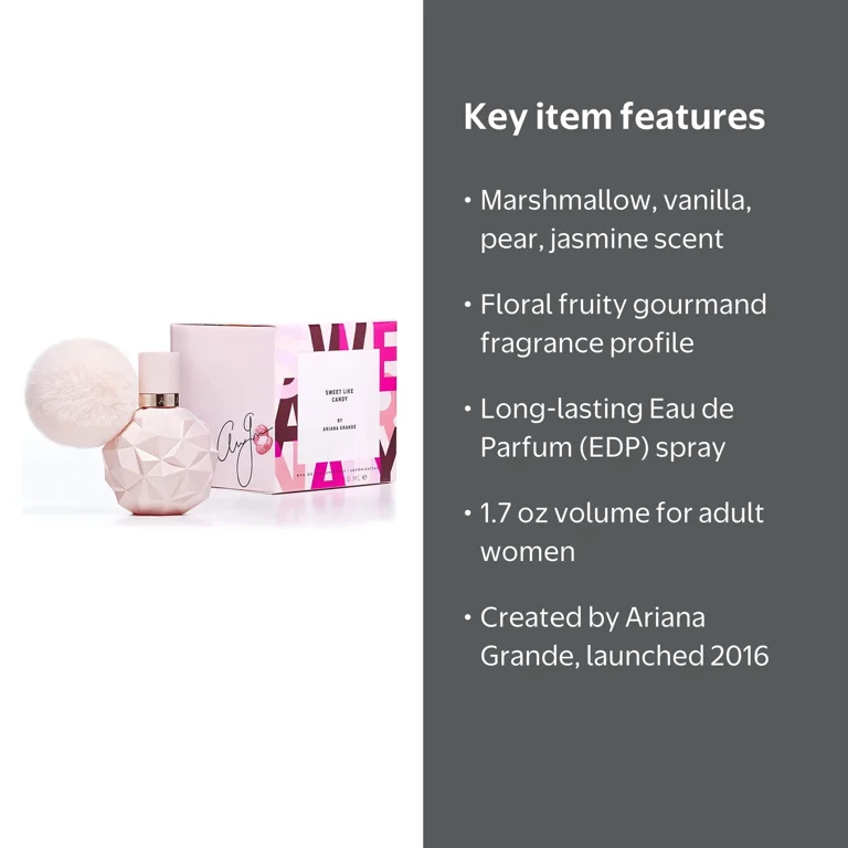 Ariana Grande, Eau de Parfum, 1.7 oz, Sweet Like Candy - Walmart.com