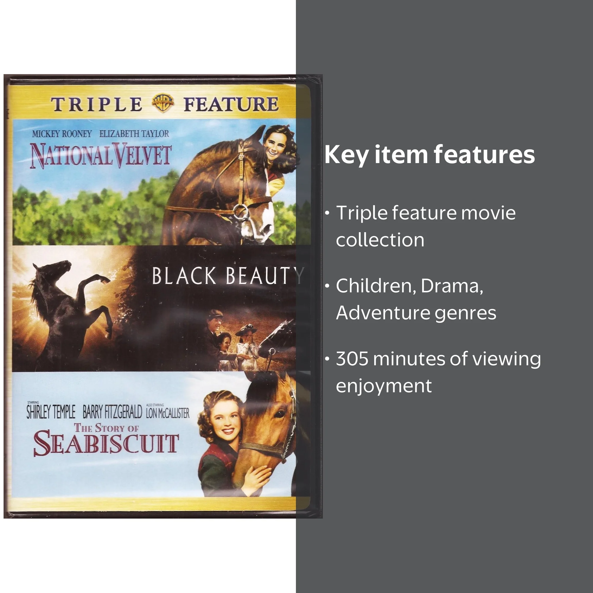 National Velvet/Story of Seabiscuit, The/Black Beauty (3FE) (Multi
