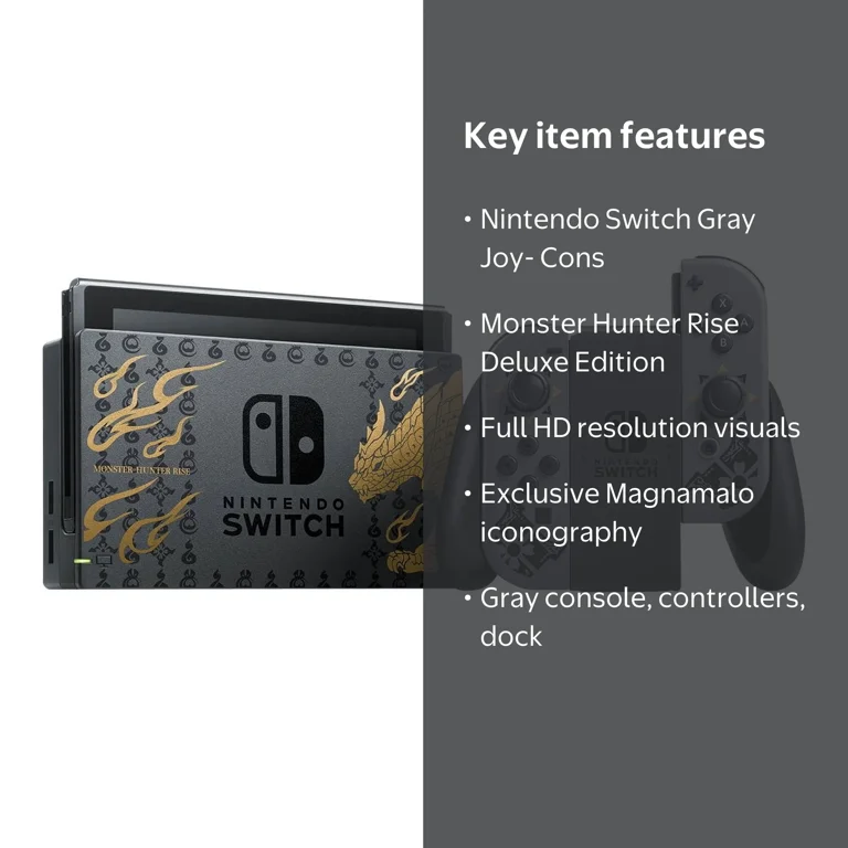 Nintendo Switch System - Monster Hunter Rise Deluxe Edition with