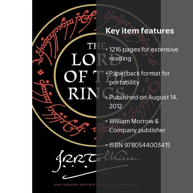 Lord of the Rings The Lord of the Rings, (Paperback) - Walmart.com