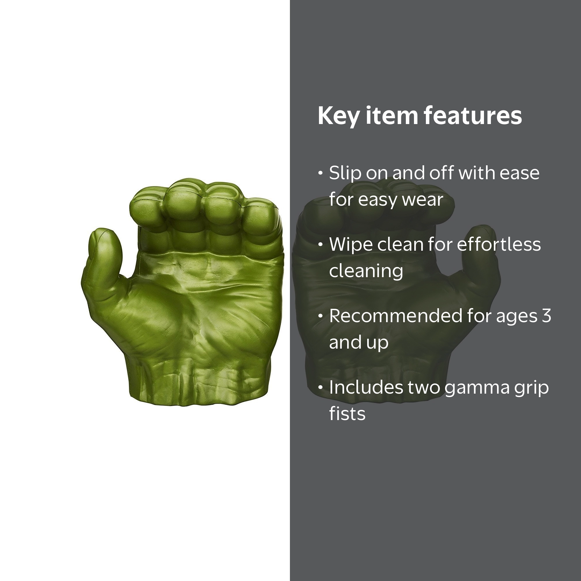 Marvel Avengers Hulk Gamma Grip Fists - Walmart.com
