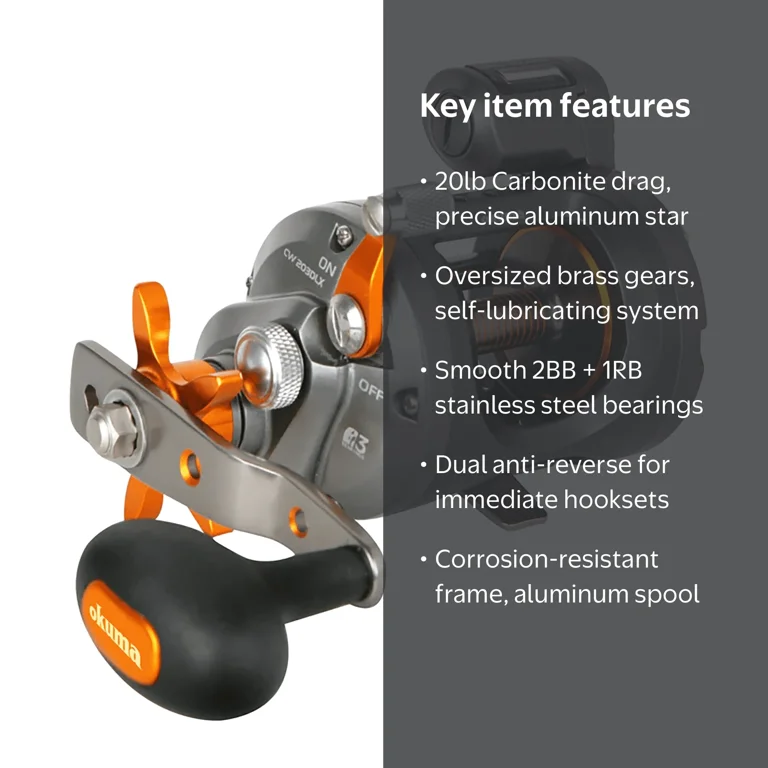 cold water wire line star drag line counter reel Okuma Coldwater Wireline High Speed CW-303DS Trolling : Sports & Outdoors dual anti Okuma Cold Water A Line