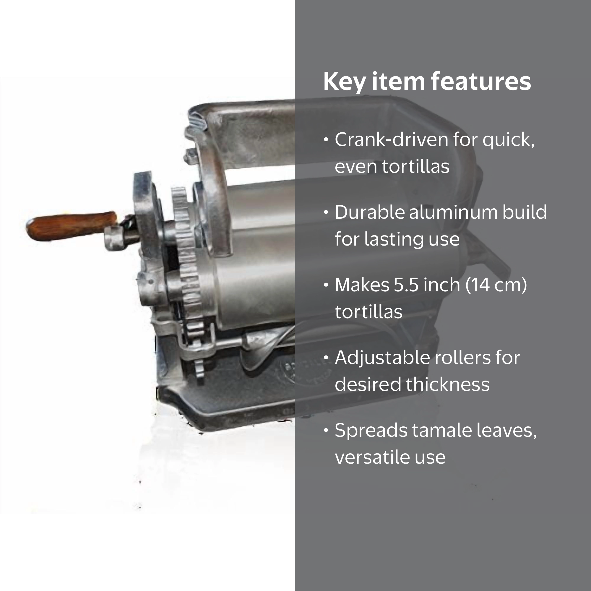 Made in Mexico Manual Corn Tortilla Maker GONZALEZ Maquina