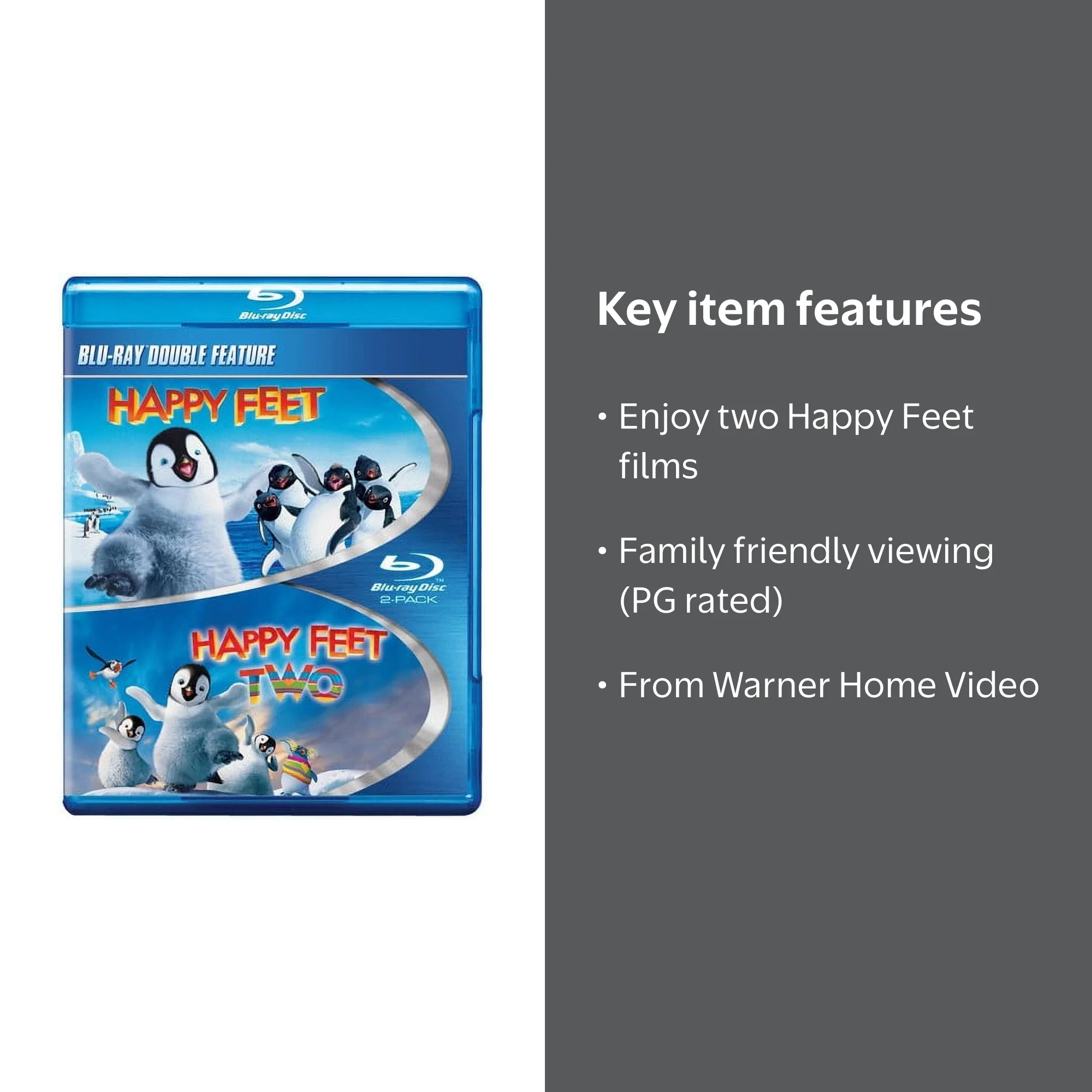 Warner Bros., Double Feature Movies, Happy Feet / Happy Feet 2 PG