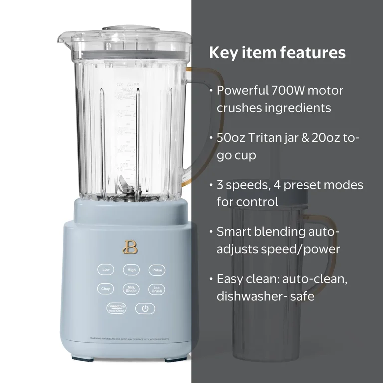 Free Shipping! Beautiful PowerExact Blender System Cornflower Blue