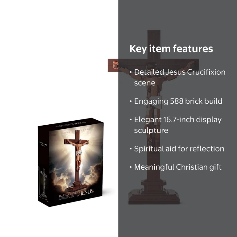 TLOEP, Jesus Building Block Set, 588 pcs, Christian Decor