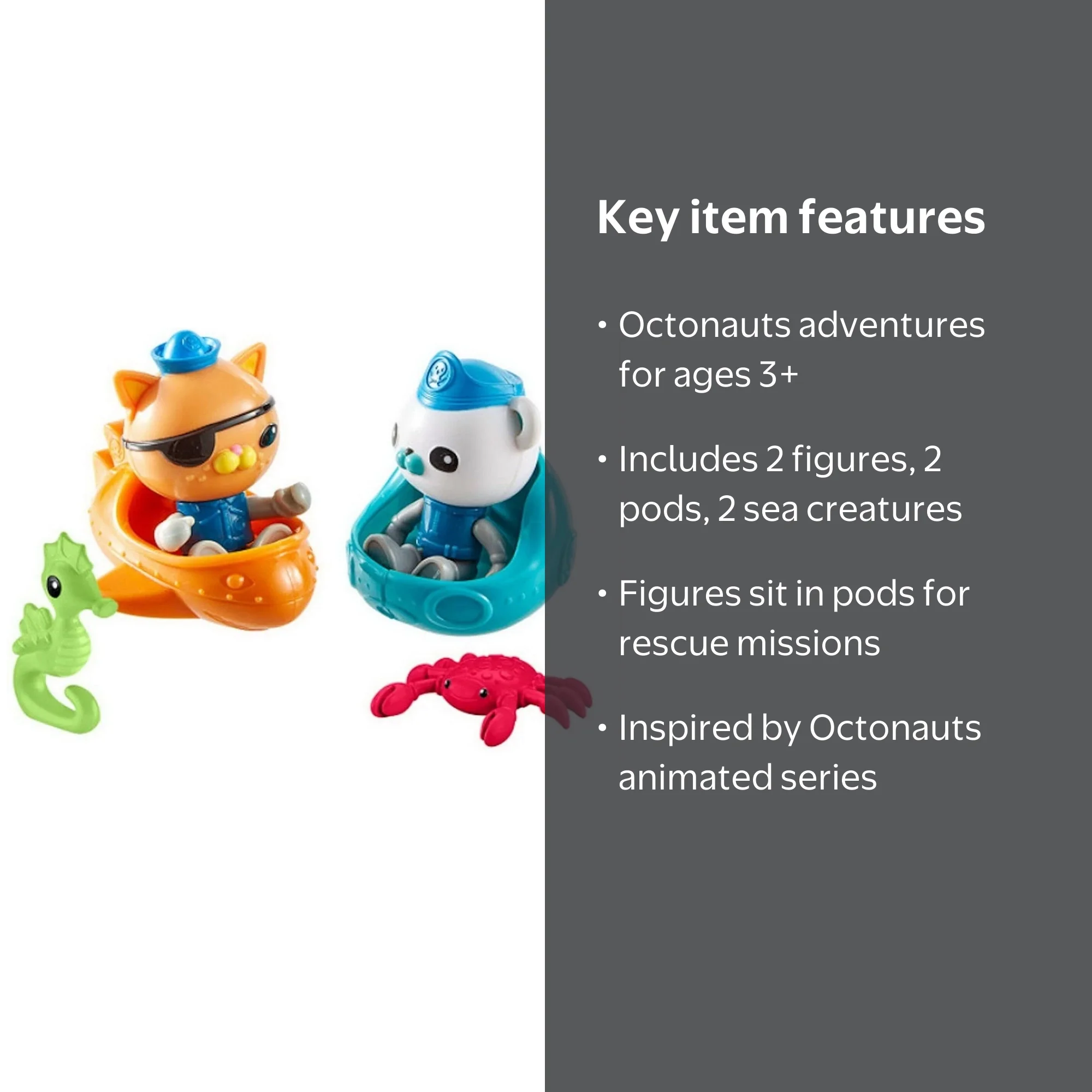 Fisher-Price Octonauts Explore & Rescue Toy Set with Kwazii