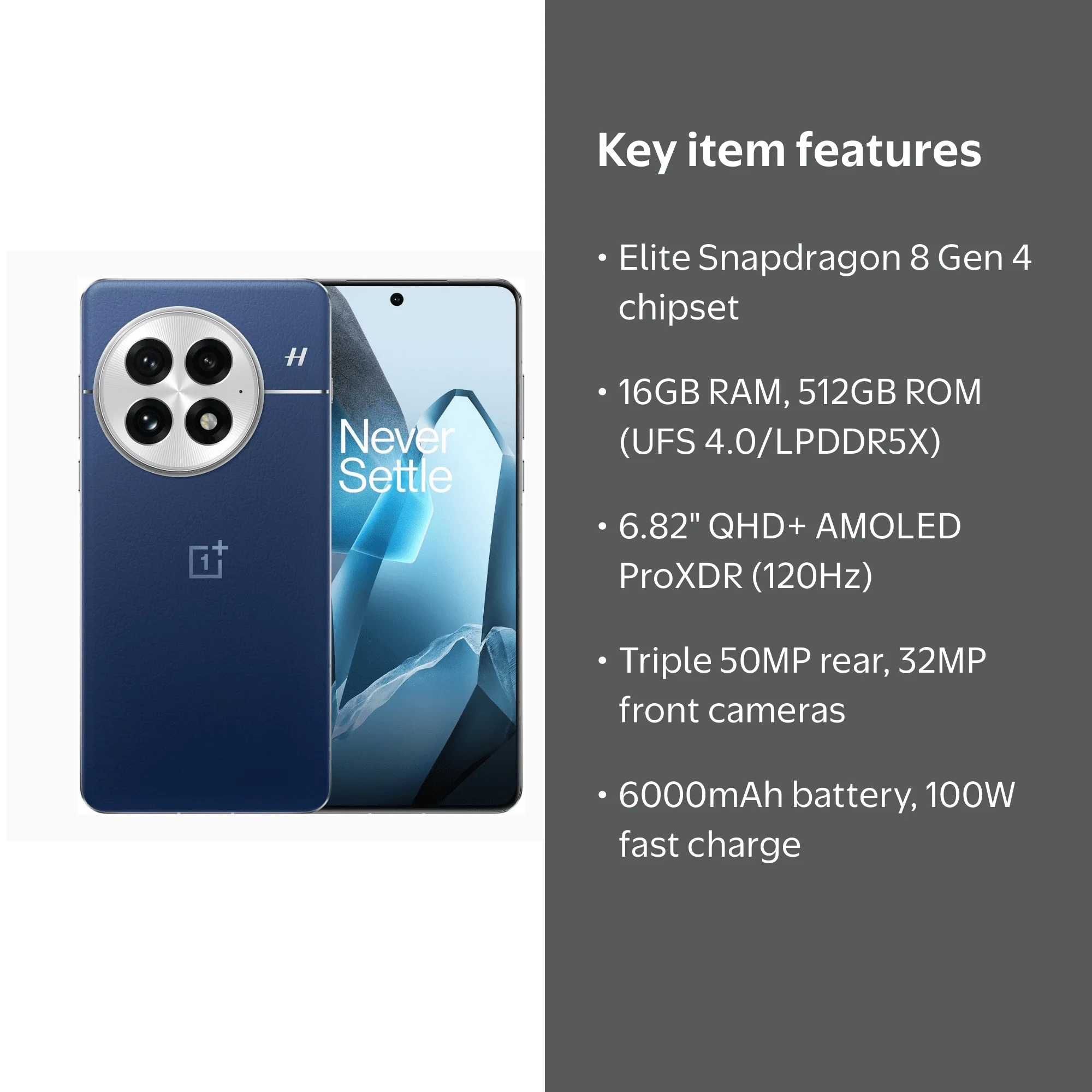 OnePlus 13 CPH2605 (Midnight Ocean, 16 GB RAM / 512 GB ROM