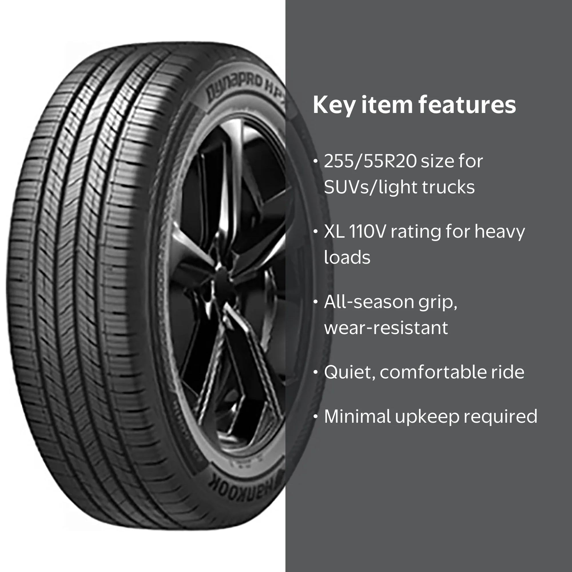 Hankook Dynapro HPX RA43 255/55R20XL 110V - Walmart.com