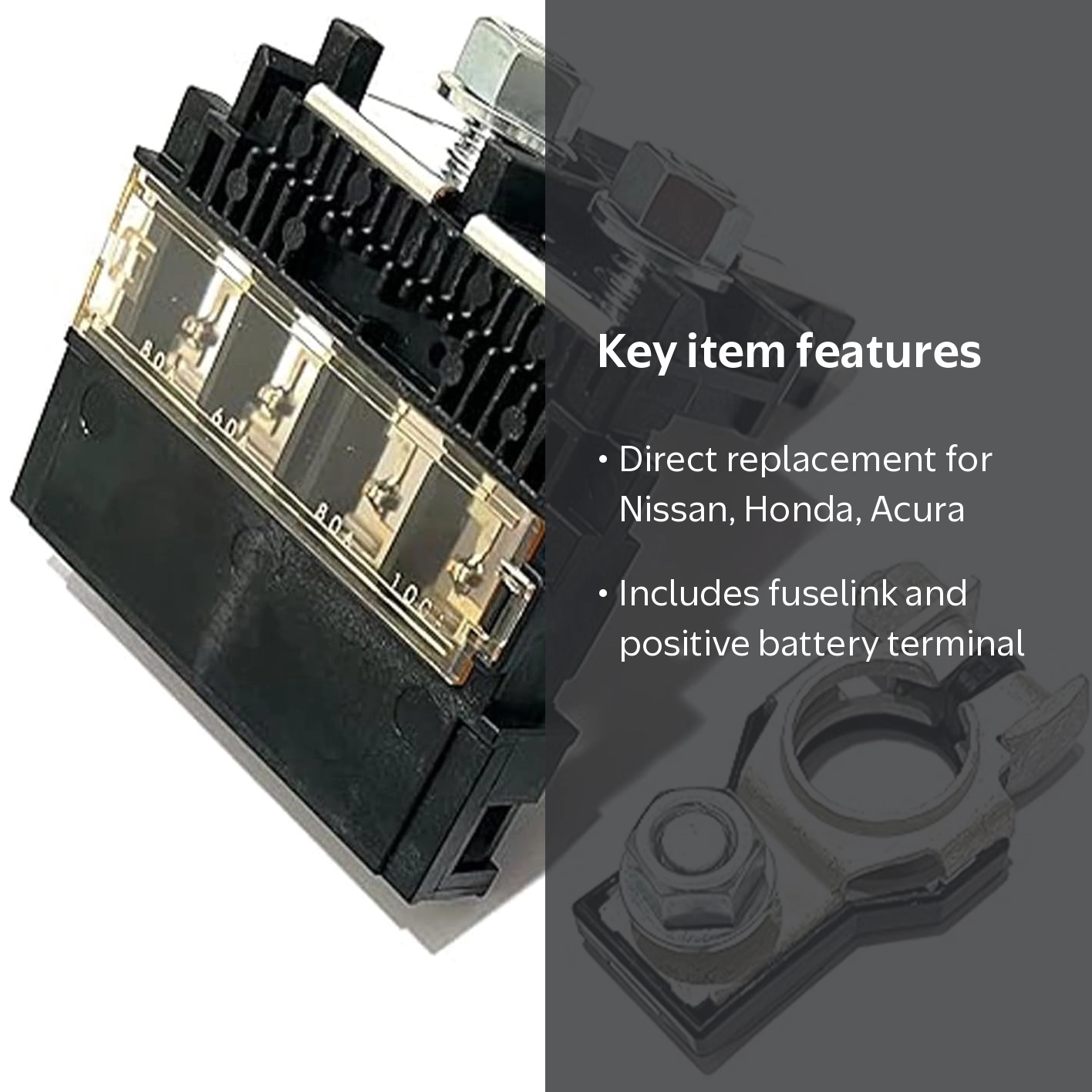 EDS, Battery Fusible Fuselink Fuse, 24380-79915, Black - Walmart.com