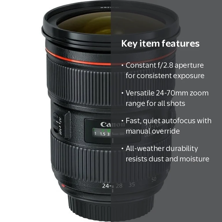 Canon EF 24-70mm F2.8L II USM Zoom Lens - Walmart.com