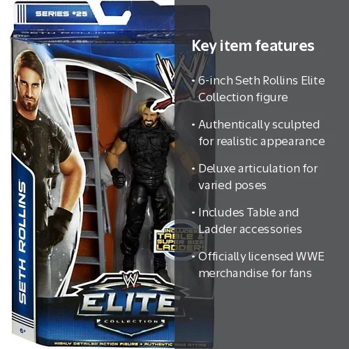 WWE Wrestling Series 25 Seth Rollins {The Shield} Action Figure