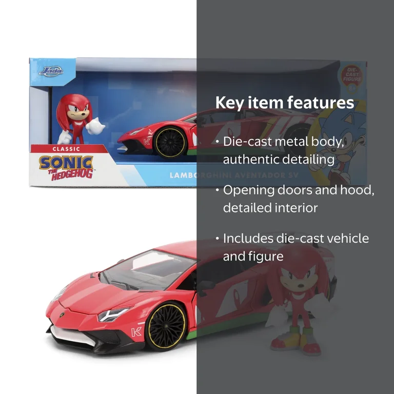 Jada Toys, Die-Cast Vehicle, Lamborghini Aventador SV, Knuckles