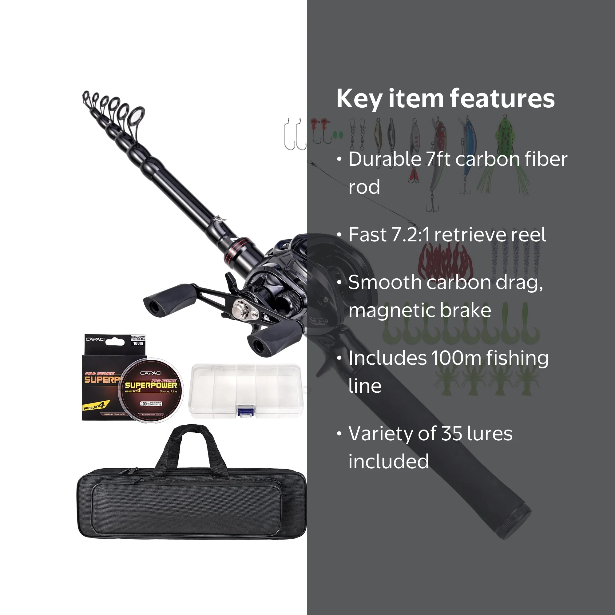 baitcasting combos left handed MACH 1 SS 6'9" Medium Light/Fast Hand Baitcast Combo The graphite frame and sideplates contribute to the combos lightweight yet robust construction Left hand baitcaster reel suggestions?
